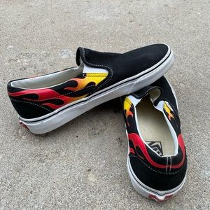 Slip on Vans Flames